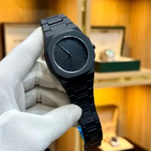 Arabic Aura watch 2025 New Arabic Men’s Aura Watch Black Modern Creative Design Waterproof Stainless Steel Chain Quartz Movement for smart men
