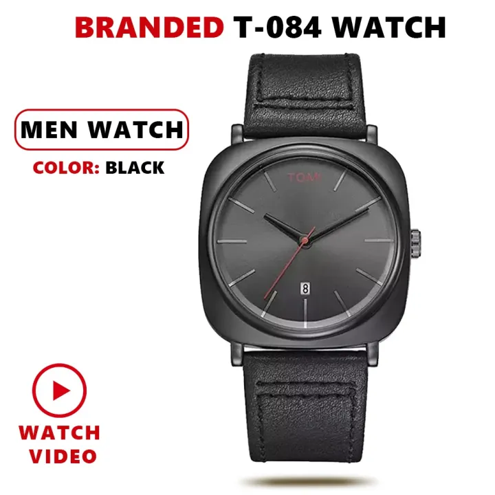 TOMI T084 Leather Straps Waterproof Wrist Watch For Men