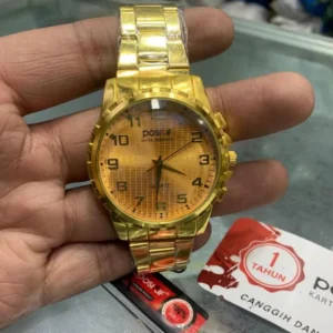 Business Watch Gold Stainless Steel Straps Round Shape diel Watches-Wrist Watches-Hand Watch Stylish-Branded-Watch For Boy & Man
