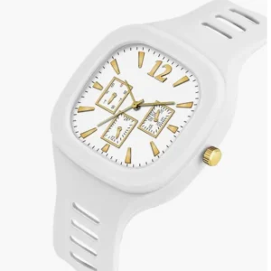 Square Multi DIAL Analog Silicon Strap ADDI Stylish Designer Analog Watch - for Boys and girls Beautiful Square Analog Unique Designer Watch for Men Boys and Girls - Silicone Strap - Triple Dial - Analog Watch