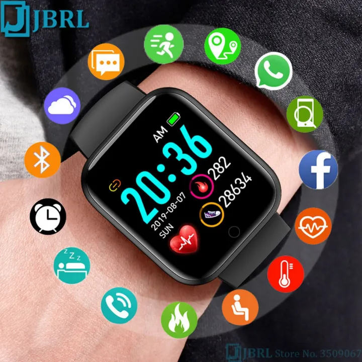 D20 Bluetooth Smart Watch for Men, Waterproof Fitness Tracker with Blood Pressure and Heart Rate Monitor, Y68