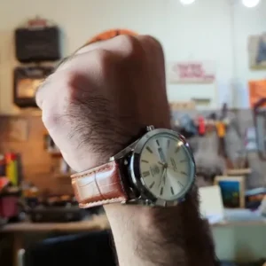 Getups - Date & Day - Quartz Wrist Watch For Men & Boys - Leather Strap Watches For Men - Luxury Watches For Men - Watch for men Sylish & Waterproof - Stainless Steel Watches With Masterlock