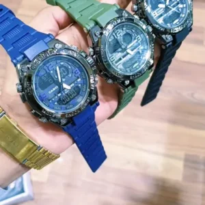 MWC Men Fashion watch male water proof Sports watches Dual/Double Display/Time Analog Digital Led Electronic Quartz Wristwatches Waterproof swimming Miltary Watch