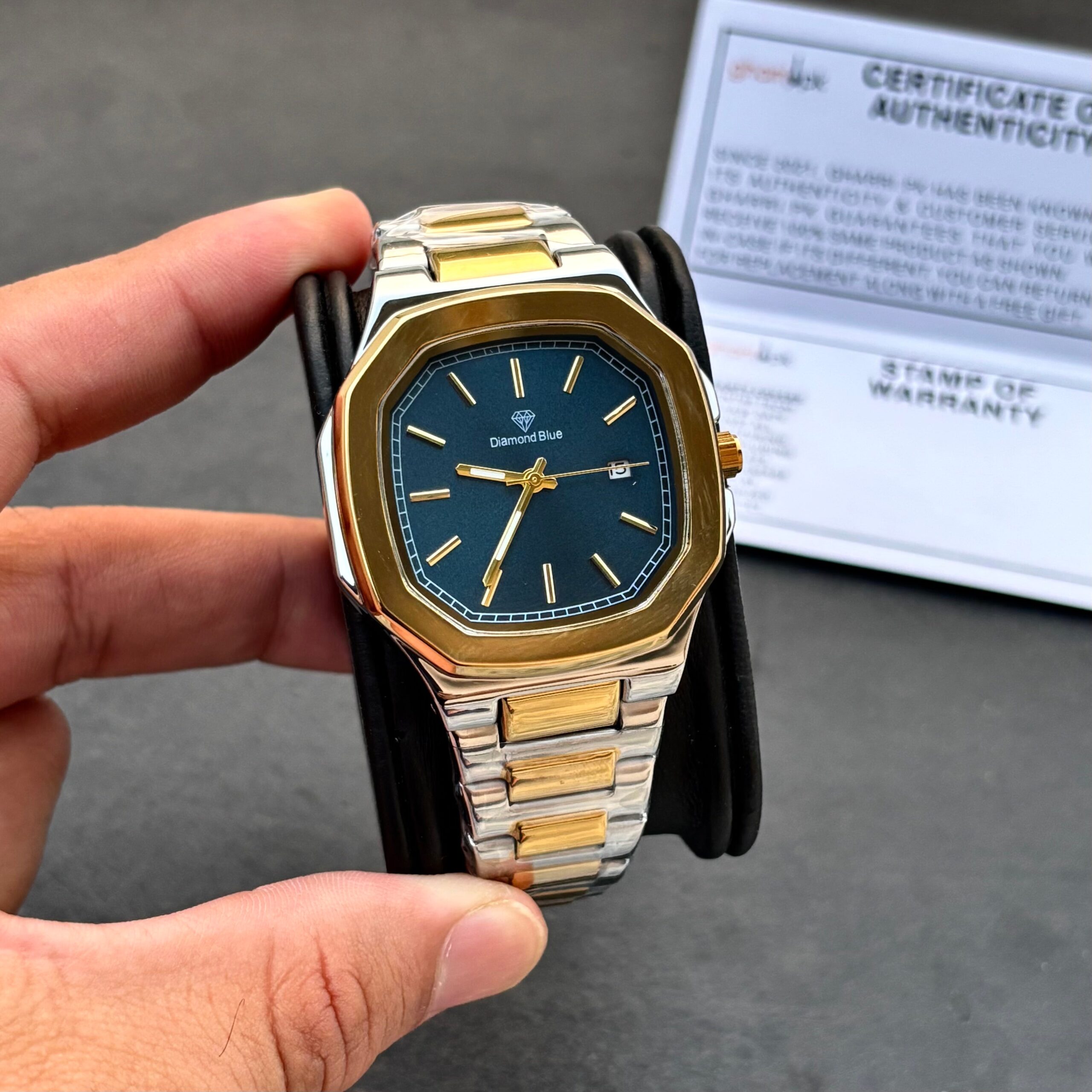 Premium Grade Quality - Business Class Series - Solid Chain & Lock - Original Diamond Blue