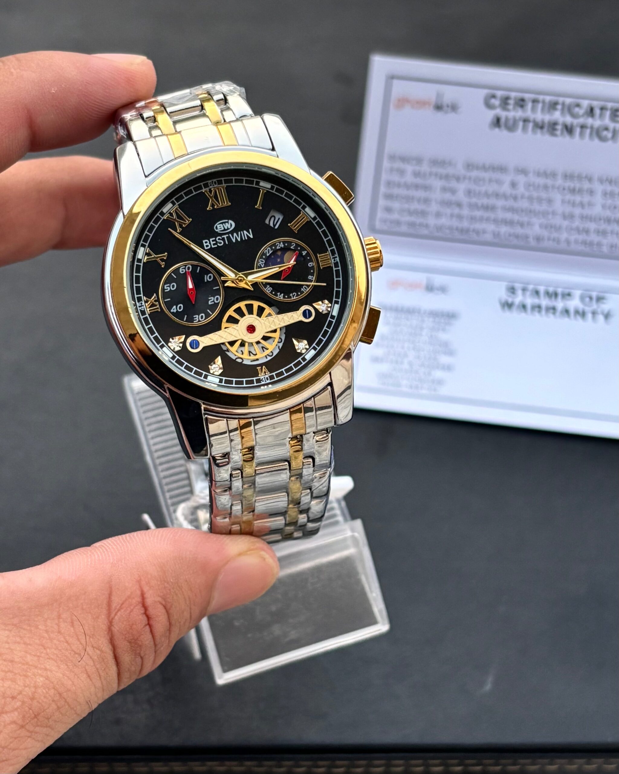 Limited Edition PRX - Exquisite Series - Ultra High Quality Chain & Lock - Original BESTWIN - Full Chronograph