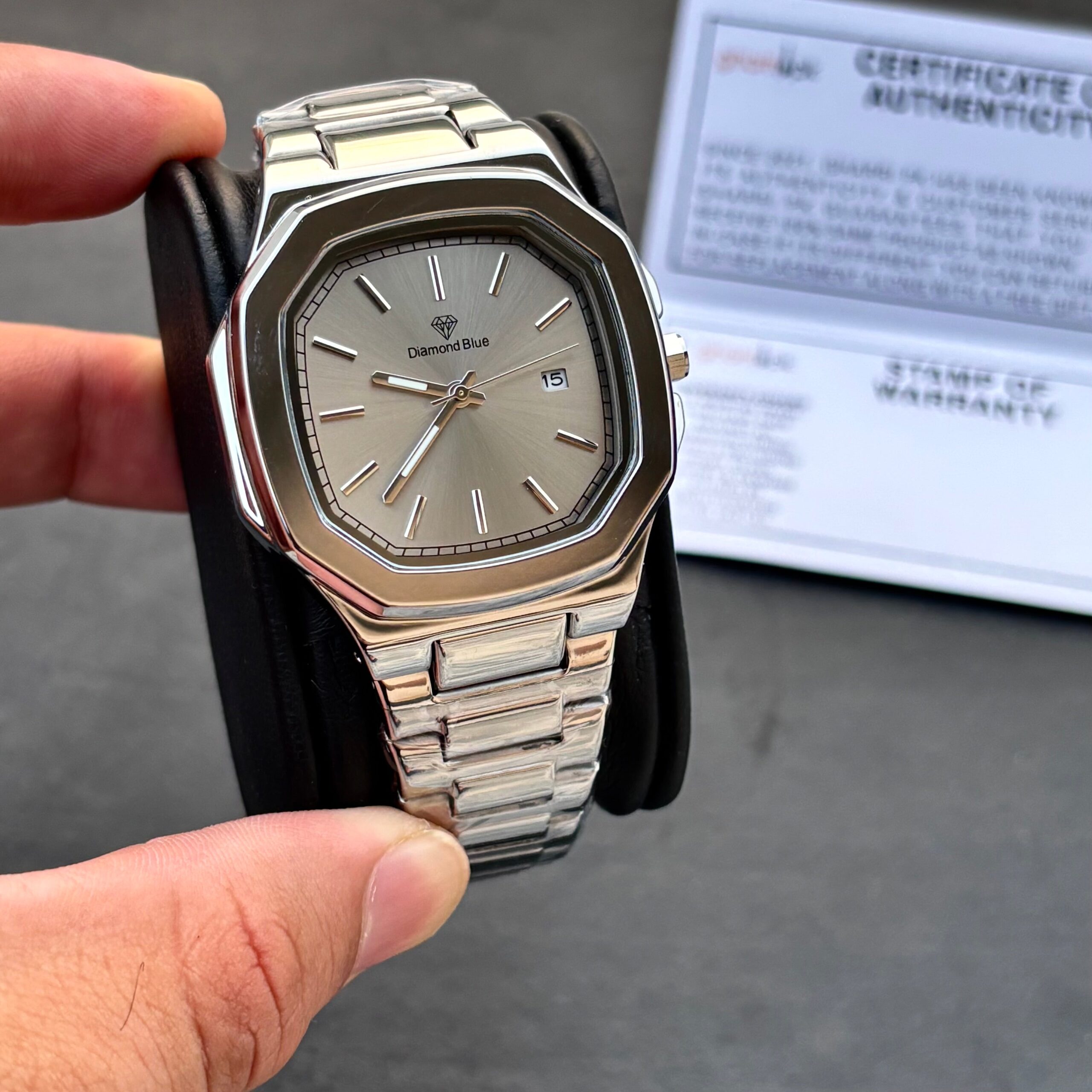 Premium Grade Quality - Business Class Series - Solid Chain & Lock - Original Diamond Blue