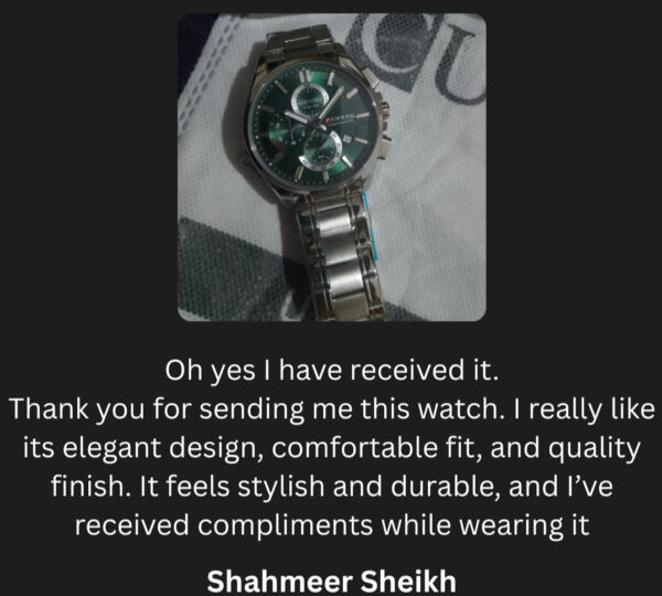 Jee Bhai watch receive hogai thi, mujhe gift Dena tha Kisi ko air MashaAllah se bohot pasand ai, thank you soooooo much (1)