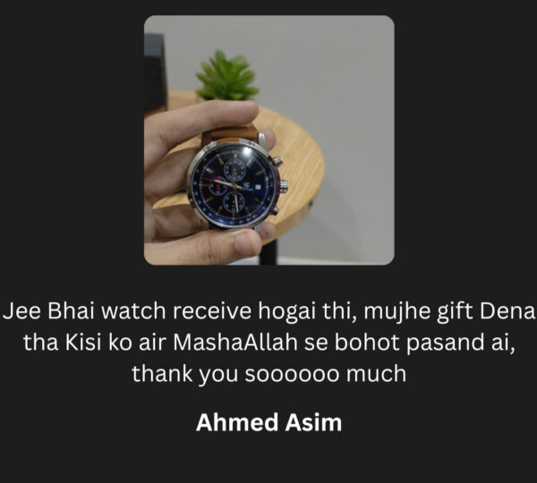 Jee Bhai watch receive hogai thi, mujhe gift Dena tha Kisi ko air MashaAllah se bohot pasand ai, thank you soooooo much (2)